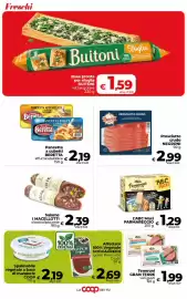 Volantino Coop Radenza Pagina 9: Prosciutto crudo Negroni €2,99, Teneroni Gran Terre €1,99