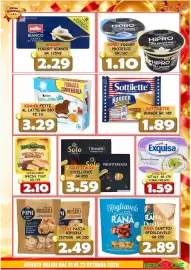 Volantino MercADone Pagina 15: Kinder fette al latte €3,29, Sottilette burger con cheddar €1,89