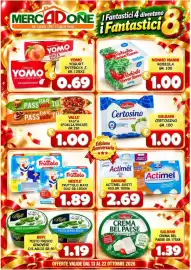 Volantino MercADone Pagina 2: Fruttolo Nestlé €1,89, Pasta sfoglia/brisee Valle' €1,00