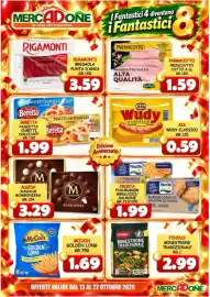 Volantino MercADone Pagina 3: McCain Golden Long €1,69, Pancetta cubetti Beretta €1,99