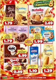Volantino MercADone Pagina 4: Mulino Bianco biscotti ricchi €1,79, Sterilgarda Latte €1,10