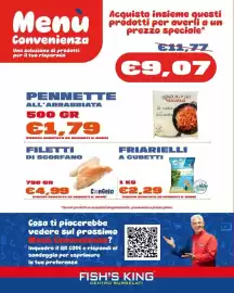 Volantino Fish's King Pagina 4: Filetti di scorfano Congelo €4,99, Friarielli a cubetti @Mare €2,29