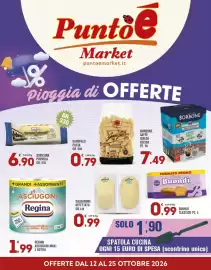 Volantino Punto é market Pagina 1: Asciugoni Regina €1,99, Caffè Borbone Cialda Decisa €7,49