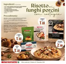 Volantino Interspar Pagina 4: Ingredienti x 4 persone ⚫ 320g di RISO CARNAROLI INVECCHIATO DESPAR PREMIUM ⚫ 200g di CASTAGNE