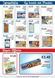 Volantino Caramico Pagina 15: Findus 2 Fiori di Salmone €6,78, Frosta polpette di merluzzo €2,97