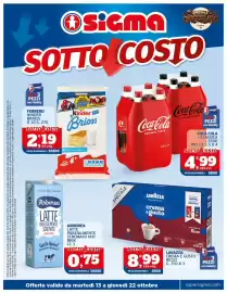 Volantino Sigma Pagina 1: Coca-Cola Original Taste €4,99, Lavazza crema e gusto ricco €8,99