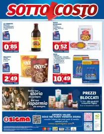 Volantino Sigma Pagina 20: Russo di Cicciano pasta di semola varie trafile €0,52, Dash liquido €10,49