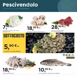 Volantino Poli Pagina 12: Polpo decongelato €18,90, Filetto di tonno pinne gialle decongelato €28,90