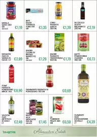 Volantino Sugros Pagina 26: Valsòia olio dietetico di soia €2,49, Desantis olio di sansa di oliva €2,89