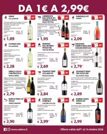 Volantino Cadoro Pagina 2: Bonarda dell'Oltrepò Pavese DOC Tor del Borgo €2,69, Rabosello IGT Serena €2,09