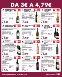 Volantino Cadoro Pagina 3: Prosecco Doc Treviso Brut e Extra Dry Cadoro €3,99