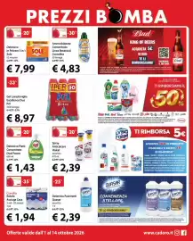 Volantino Cadoro Pagina 7: Gel Lavastoviglie Excellence Duo Pril €8,97, Detersivo Pavimenti Quasar €2,39