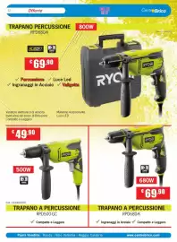 Volantino Centro Brico Pagina 22: Ryobi trapano €69,90, Trapano a percussione Ryobi €49,90
