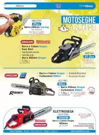Volantino Centro Brico Pagina 28: Oregon motosega €139,00, Elettrosegasg-es 2040 €99,90