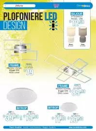 Volantino Centro Brico Pagina 9: Lampada a soffitto BITROP €39,90, Bajour in Ceramica e Tessuto €12,50
