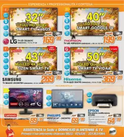 Volantino Golino Service Pagina 4: Thomson TV LED 40FG2S14 €199,99, Hisense TV Hi-QLED 50A79S €369,99