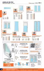 Folheto Obramat Página 18: Janela batente 1 folha €459,00, Janela oscilobatente 1 folha €439,00