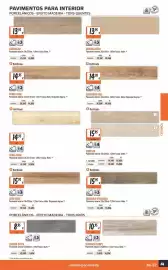 Folheto Obramat Página 37: Encina cinza €8,95, Retificado Leão Bege €15,95