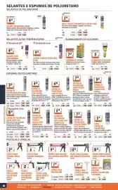 Folheto Obramat Página 52: Selante acrílico corta fogo fp401 €9,20, Espuma de poliuretano fixação turbo p925 pistola €7,50
