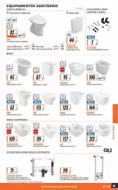 Folheto Obramat Página 55: Cerâmica branca Roca €113,00, Formentera cerâmica branca €119,00