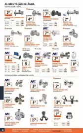 Folheto Obramat Página 68: Arco torneira corte esquadria preta macho-macho €7,15, Arco torneira corte esquadria curta €4,90