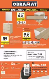 Folheto Obramat Página 9: Conjunto móvel Haya 60cm + lavatório + espelho €119,00