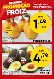 Folheto Froiz semana 42 Página 1: Abacate Dole kg €4,79, Pera Rocha kg €1,49