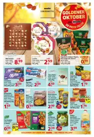 Multi Markt Prospekt woche 42 Seite 11: De Beukelaar Prinzenrolle €1,69, Knoppers Big Back €2,99