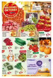 Multi Markt Prospekt woche 42 Seite 6: Orangen €1,99, Gurken Niederlande, Kl. I €0,59