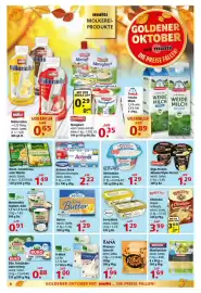 Multi Markt Prospekt woche 42 Seite 8: EDEKA Bio H-Vollmilch €1,00, Becel Streichfett €1,29