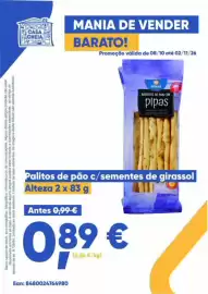 Folheto Casa Cheia Página 8: Palitos de pão c/sementes de girassol Alteza €0,89