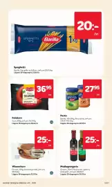 MatArket reklamblad vecka 42 Sida 11: Barilla Spaghetti €20,00, Pesto €27,95