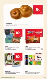 MatArket reklamblad vecka 42 Sida 13: Daim tårta €49,95, Lussekatter €8,00