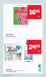 MatArket reklamblad vecka 42 Sida 14: Wettex diskduk €16,95, Såklart Kulör tvättmedel €24,95
