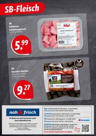Nah & Frisch Prospekt woche 42 Seite 4: Hofgut Schweine-Schinkengulasch €5,99, SB-Kasseler-Nacken €9,27