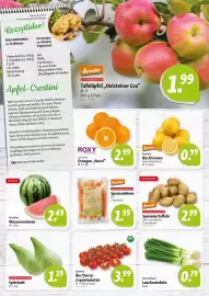 Nah & Frisch Prospekt woche 42 Seite 2: Tafeläpfel „Holsteiner Cox“ €1,99, Demeter Speisemöhren €1,99