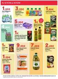 Catalogue Hmarket semaine 42 page 5: Teisseire FruitShoot Multivitaminé €3,59, Huile El Fassia €7,49