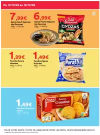 Catalogue Hmarket semaine 42 page 6: Findus Pommes Croustine €1,49, Isla Gourmet Gyoza bœuf légumes €7,99