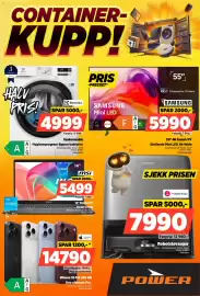 POWER kundeavis uke 42 Side 1: Msi 14" Bærbar PC €5.499,00, Electrolux Vaskemaskin €4.999,00