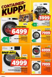 POWER kundeavis uke 42 Side 2: Aeg tørketrommel €6.999,00, Siemens Vaskemaskin €7.999,00
