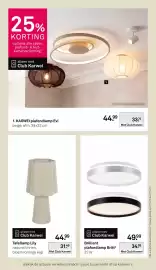 Karwei folder Pagina 17: Tafellamp Lily €31,49, Brilliant plafondlamp Britt² €34,99