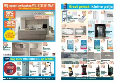 Cevo folder Pagina 3: Boiler Fais ERP vert muur 230v €264,00, Knauf turbo-beton €6,99