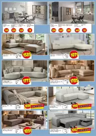 Budget Meubelen folder Pagina 2: Longchair afgerond L - 2,5 afgerond R €1.773,00, Salon OTTL - E €1.585,00