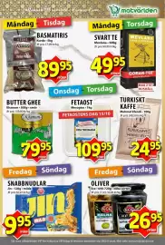 Matvärlden Tensta reklamblad vecka 42 Sida 2: Khanum butter ghee €79,95, Otoki snabbnudlar jin milda €9,95