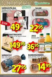 Matvärlden Tensta reklamblad vecka 42 Sida 5: Pågen skördefest €27,95, Garant hamburgerbröd €14,95