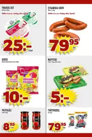 Din Mat reklamblad vecka 42 Sida 3: Twarog ost €25,00, Malaco Mushrooms Sour €10,00