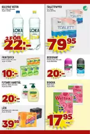 Din Mat reklamblad vecka 42 Sida 6: Loka kolsyrat vatten €22,00, Palmolive flytande handtvål €20,00