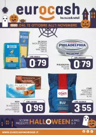 Volantino Eurocash Pagina 1: De Cecco pasta di semola €0,79, Novi tavolletta di cioccolato classica latte/fondente €0,99