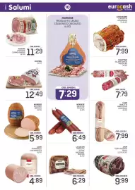 Volantino Eurocash Pagina 10: La Bacon pancetta €6,29, Coppa paesana dolce Jvon €9,99