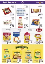 Volantino Eurocash Pagina 14: Welcome Cheddar €1,10, Philadelphia Fantasie Classica/Light €1,65